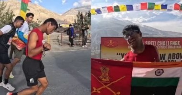 لم يمنعه الشلل الدماغى أنوراج راوات يركض 10كيلومترات على ارتفاع 12500 قدم لم يمنعه الشلل الدماغى أنوراج راوات يركض 10كيلومترات على ارتفاع 12500 قدم