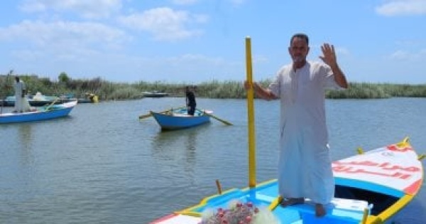 صناع الخير عضو التحالف الوطنى تسلم عددا من المراكب لصغار الصيادين بكفر الشيخ