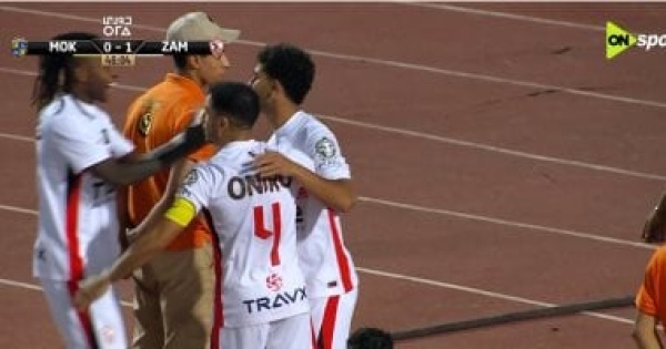 محمد حمد يتقدم بالهدف الأول للزمالك أمام المقاولون
