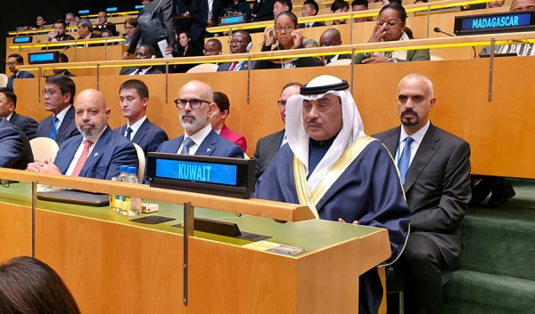 ممثل سمو الأمير يترأس وفد الكويت في افتتاحي ة الجمعية العامة للأمم المتحدة