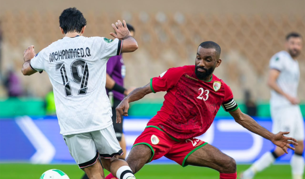 التعادل الإيجابي 1 1 يحسم لقاء المنتخبين الع ماني والعراقي