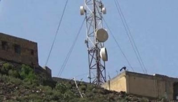 عدوان سعودي على شبكة اتصالات في تعز
