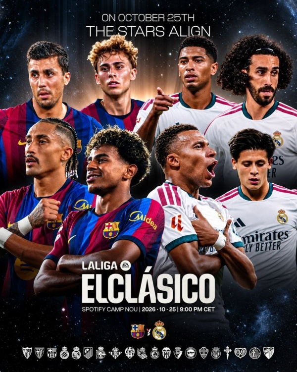 في يومنا هذا يـــــوم الـــكــلاســيــكـــو بين برشلونة وريال مدريد تعرف على توقيت المباراة والقناة الناقلة للحدث الرياضي الكبير والشيق في يومنا هذا يـــــوم الـــكــلاســيــكـــو بين برشلونة وريال مدريد تعرف على توقيت المباراة والقناة الناقلة للحدث الرياضي الكبير والشيق