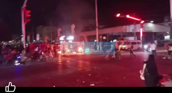 عاجل صورة من الشيخ عثمان لاحتجاجات غاضبة وقطع للطرقات