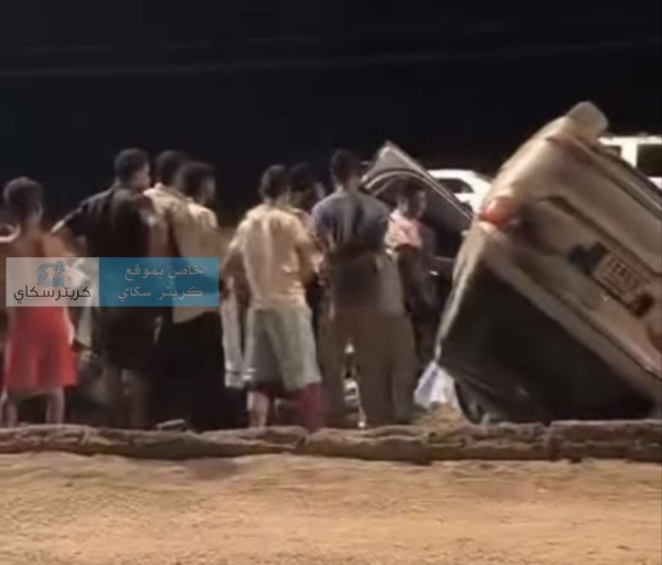 عاجل حادث مروع على خط البريقة يودي بحياة شخصين