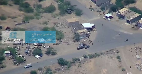 طائرة مسي رة تضرب موقع ا حو ثي ا وتوقع قتلى في جبهة الوازعية طائرة مسي رة تضرب موقع ا حو ثي ا وتوقع قتلى في جبهة الوازعية
