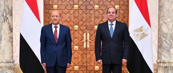 الرئيس العليمي يثم ن تضامن مصر مع السعودية ويؤكد أهمية الشراكة المصرية السعودية لأمن المنطقة واستقرارها الرئيس العليمي يثم ن تضامن مصر مع السعودية ويؤكد أهمية الشراكة المصرية السعودية لأمن المنطقة واستقرارها