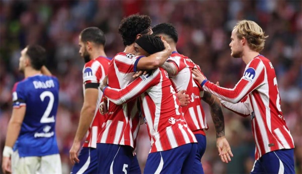 فيديو أتلتيكو مدريد يزيد معاناة مانشستر يونايتد وكلوب بروج يضرب إنتر ميلان برباعية