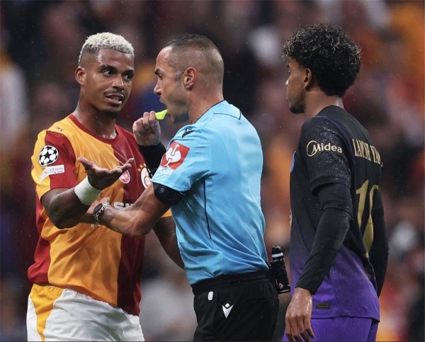 رد فعل لاعب جالطة سراي على سخرية لامين يامال منه رد فعل لاعب جالطة سراي على سخرية لامين يامال منه