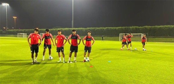 منتخب الناشئين يخوض مرانه استعداد ا لمواجهة السعودية في كأس الخليج منتخب الناشئين يخوض مرانه استعداد ا لمواجهة السعودية في كأس الخليج
