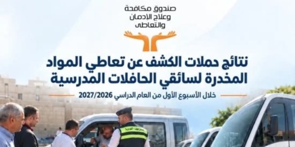 نتائج حملات الكشف عن تعاطى المخدرات لسائقى حافلات المدارس فى أسبوع إنفوجراف