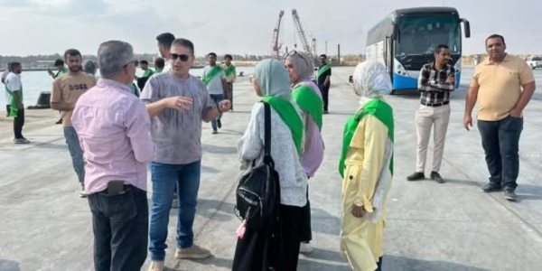 من شريان التجارة إلى أفق التنمية أتوبيس نادي القيادات الشبابية يتفقد ميناء العريش بشمال سيناء صور