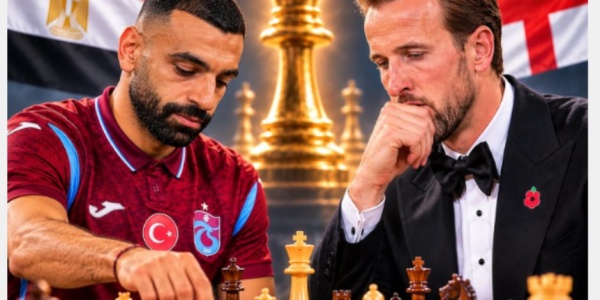كش ملك محمد صلاح وهاري كين في صراع خاص فوق رقعة الشطرنج كش ملك محمد صلاح وهاري كين في صراع خاص فوق رقعة الشطرنج