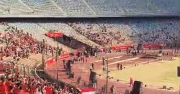 ستاد القاهرة يتزين لاستقبال احتفالية تكريم منتخب مصر بعد الإنجاز المونديالي