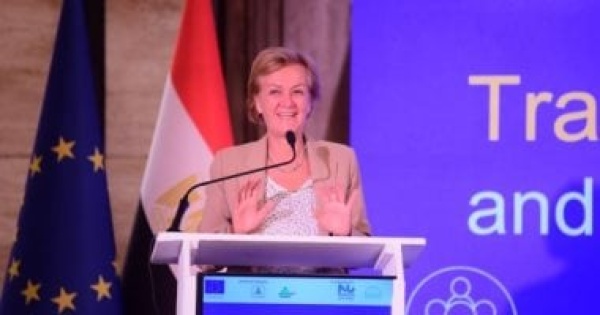 رئيسة بعثة الاتحاد الأوروبى بمصر الإعلام المهنى يظهر جهود الدولة فى قطاع المياه رئيسة بعثة الاتحاد الأوروبى بمصر الإعلام المهنى يظهر جهود الدولة فى قطاع المياه