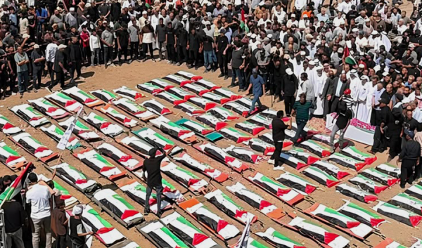 غزة تود ع 112 من شهداء مجزرة حي الصبرة بعد عامين ونصف