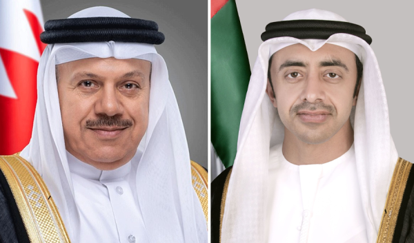 وزير الخارجية الإماراتي ونظيره البحريني يبحثان هاتفيا التطورات الإقليمية وزير الخارجية الإماراتي ونظيره البحريني يبحثان هاتفيا التطورات الإقليمية