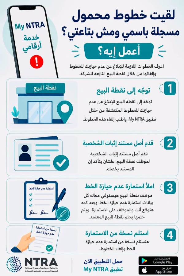 خطوط المحمول المسجلة باسمك كيف تعرفها وتتصرف إذا وجدت رقما غريبا