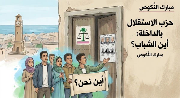 حزب الاستقلال بالداخلة وسؤال التجديد أين موقع الشباب في خريطة الحسابات الانتخابية حزب الاستقلال بالداخلة وسؤال التجديد أين موقع الشباب في خريطة الحسابات الانتخابية