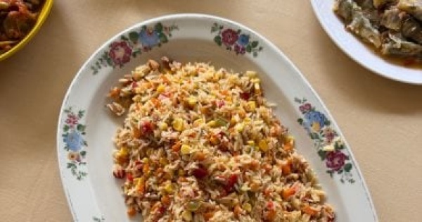 طريقة عمل الأرز بالخضراوات فى حلة واحدة وجبة سريعة ومشبعة