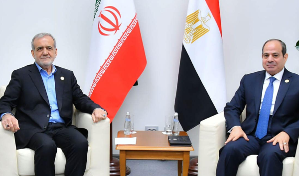الرئيس المصري لنظيره الإيراني ضرورة وقف أي اعتداءات على الدول العربية