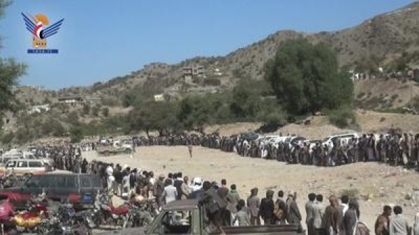 صعدة وقفة قبلية مسلحة في مديرية غمر تأكيدا على الجاهزية لمواجهة العدو صعدة وقفة قبلية مسلحة في مديرية غمر تأكيدا على الجاهزية لمواجهة العدو