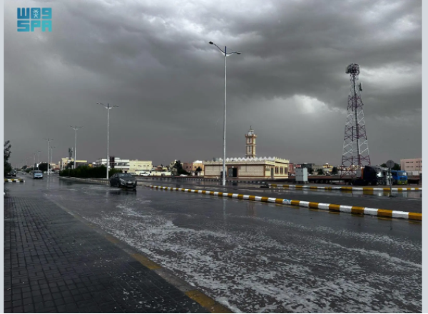 حالة الطقس اليوم في السعودية هطول أمطار رعدية مصحوبة بجريان للسيول على هذه المناطق