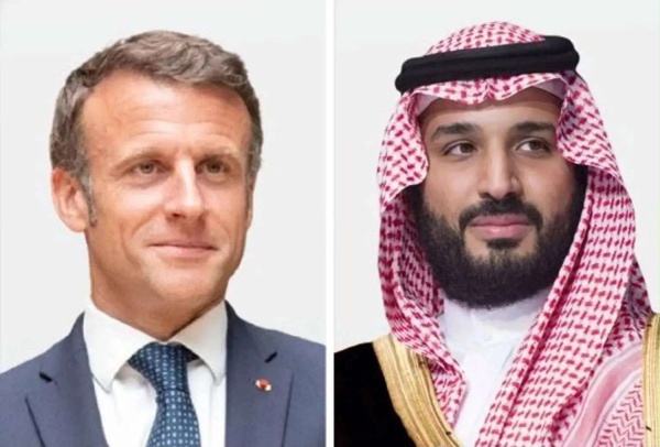 ولي العهد السعودي يتلقى اتصالا هاتفيا من الرئيس الفرنسي ماكرون لبحث المستجدات الإقليمية والعلاقات الثنائية ولي العهد السعودي يتلقى اتصالا هاتفيا من الرئيس الفرنسي ماكرون لبحث المستجدات الإقليمية والعلاقات الثنائية