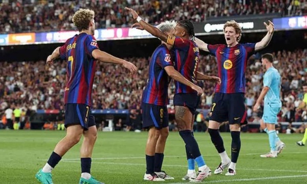 برشلونة يسحق ضيفه أتلتيك بلباو وفاز بهدفين دون رد برشلونة يسحق ضيفه أتلتيك بلباو وفاز بهدفين دون رد
