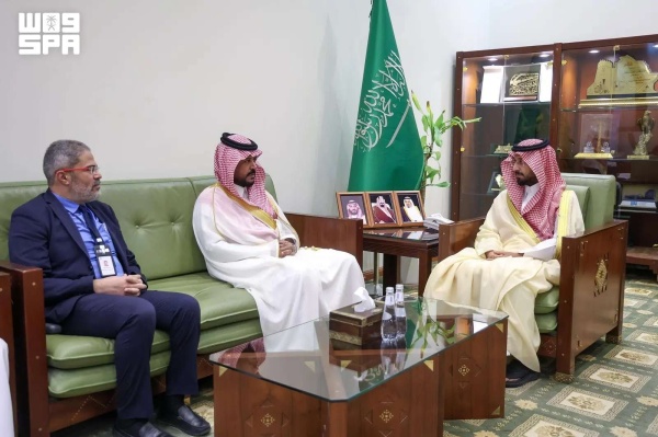 خلال لقائه مدير الخرج الصحي محافظ الخرج يؤكد على ضرورة تكثيف الجهود للارتقاء بمنظومة الخدمات الصحية خلال لقائه مدير الخرج الصحي محافظ الخرج يؤكد على ضرورة تكثيف الجهود للارتقاء بمنظومة الخدمات الصحية