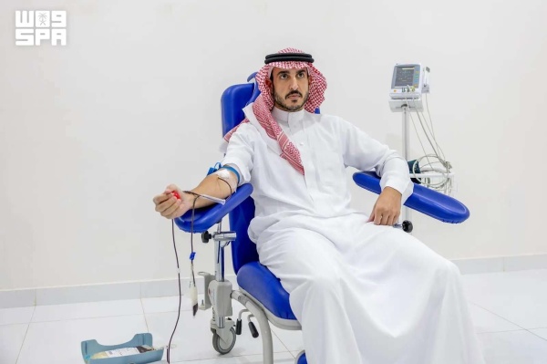 أمير الجوف الحملة الوطنية السنوية للتبرع بالدم لعام 2026 تعزز ثقافة العطاء والتكافل أمير الجوف الحملة الوطنية السنوية للتبرع بالدم لعام 2026 تعزز ثقافة العطاء والتكافل