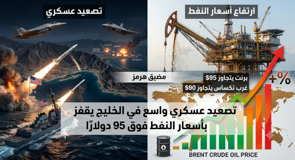 تصعيد عسكري بين واشنطن وطهران يقفز بأسعار النفط وتخوفات من مواجهة شاملة تصعيد عسكري بين واشنطن وطهران يقفز بأسعار النفط وتخوفات من مواجهة شاملة