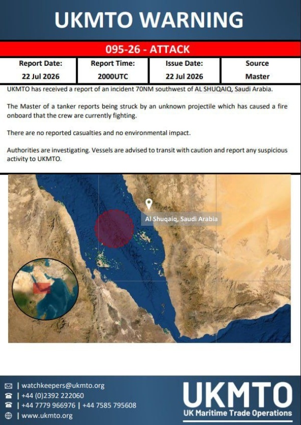 مليشيا الحوثي تستهدف ناقلتي نفط سعوديتان بالبحر الأحمر وتجبر سفن أخرى على التراجع