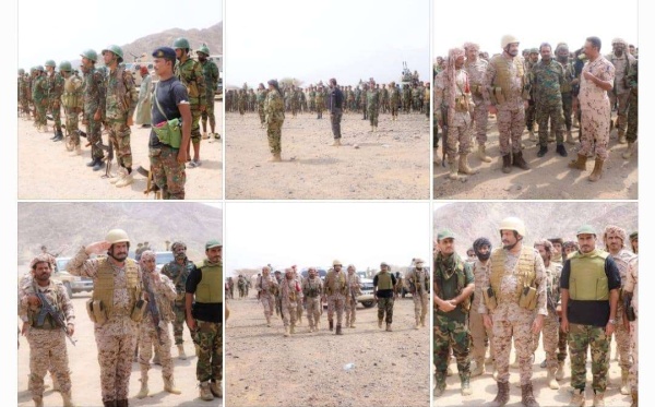 بدعم من التحالف العربي بقيادة المملكة القائد العام لقوات دفاع شبوة يتفقد جبهة مرخة العليا ويؤكد رفع الجاهزية القتالية