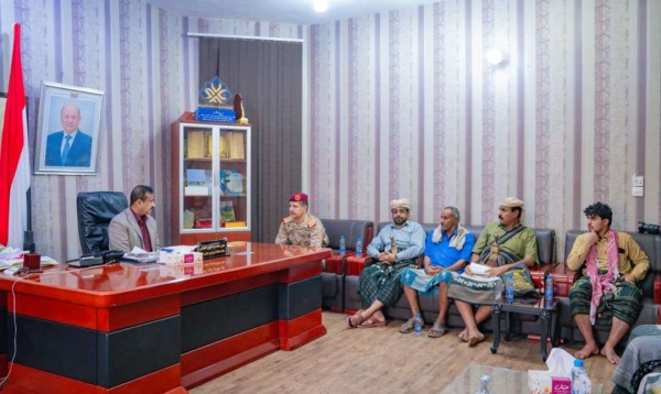 المحافظ بن الوزير يؤكد دعم السلطة المحلية للمشاريع الخدمية والتنموية بمديرية بيحان المحافظ بن الوزير يؤكد دعم السلطة المحلية للمشاريع الخدمية والتنموية بمديرية بيحان