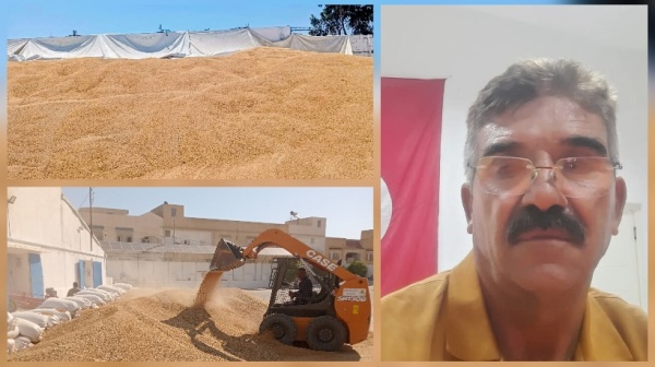 رئيس الاتحاد الجهوي للفلاحة بالقيروان لـ الصباح نيوز تجميع 450 ألف قنطار من الحبوب في أسبوعين رئيس الاتحاد الجهوي للفلاحة بالقيروان لـ الصباح نيوز تجميع 450 ألف قنطار من الحبوب في أسبوعين