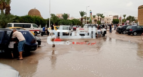 بعد أيام من الجفاف القيروان تغتسل بالغيث النافع