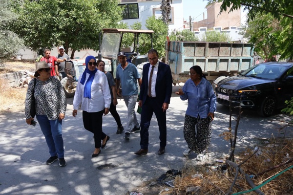 باجة تدخلات ميدانية لتعزيز النظافة والعناية بالمحيط الحضري