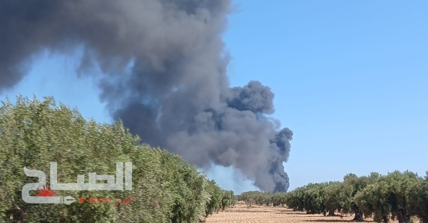 حريق بمخزن عجلات مستعملة في منطقة حقونة بصفاقس دون أضرار بشرية