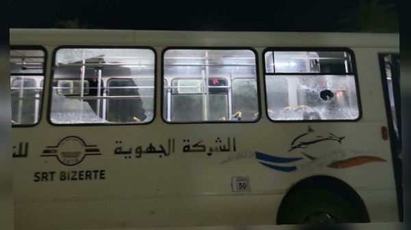 بنزرت تهشيم حافلة نقل مدرسي بنزرت تهشيم حافلة نقل مدرسي