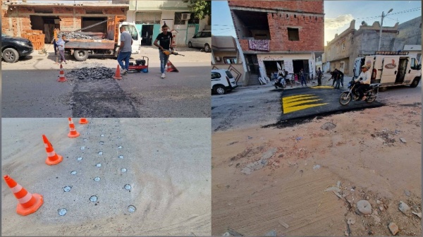القيروان إزالة مخفضي سرعة عشوائيين بحي التبان وتعويضهما بآخرين مطابقين للمواصفات القيروان إزالة مخفضي سرعة عشوائيين بحي التبان وتعويضهما بآخرين مطابقين للمواصفات