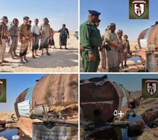 قوات دفاع شبوة ت داهم موقع ا غير قانوني لتكرير النفط وتضبط عصابة تهريب شمال شرق المحافظة قوات دفاع شبوة ت داهم موقع ا غير قانوني لتكرير النفط وتضبط عصابة تهريب شمال شرق المحافظة