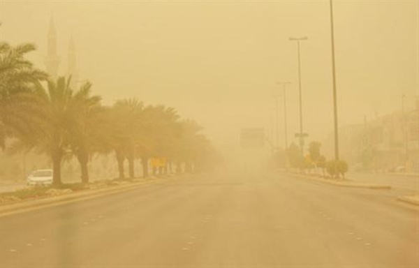 أتربة مثارة ورياح نشطة إنذاران أصفر وبرتقالي تنبيها من طقس الشرقية