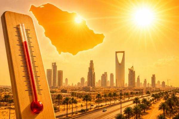 حالة الطقس درجات الحرارة تواصل ارتفاعها واستمرار الرياح والأتربة