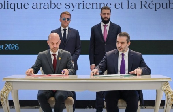 سوريا وفرنسا توق عان عدد ا من الاتفاقيات ومذكرات التفاهم الإستراتيجية