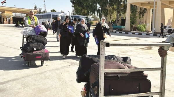 معبر رفح البري يستقبل الدفعة 72 من الفلسطينيين العائدين إلى غزة