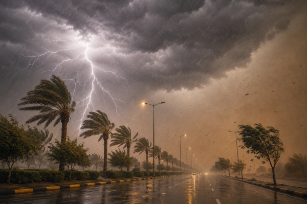 أمطار رعدية ورياح وأتربة حالة الطقس على مناطق المملكة اليوم الخميس أمطار رعدية ورياح وأتربة حالة الطقس على مناطق المملكة اليوم الخميس