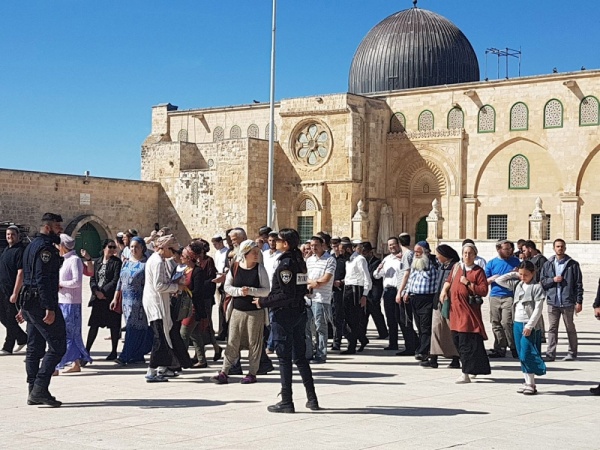 عشرات المستوطنين يقتحمون المسجد الأقصى المبارك في حماية الاحتلال عشرات المستوطنين يقتحمون المسجد الأقصى المبارك في حماية الاحتلال