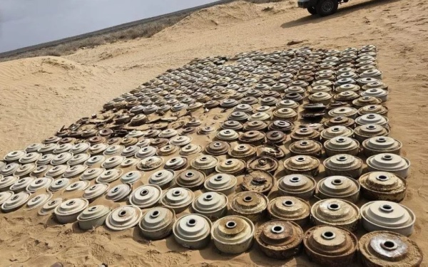 في أسبوع مشروع مسام ينزع 819 لغم ا من مختلف الأراضي اليمنية