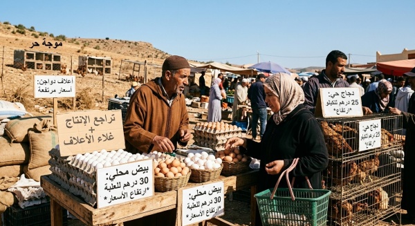 ارتفاع أسعار الدجاج والبيض بالمغرب هذه أبرز الأسباب ارتفاع أسعار الدجاج والبيض بالمغرب هذه أبرز الأسباب